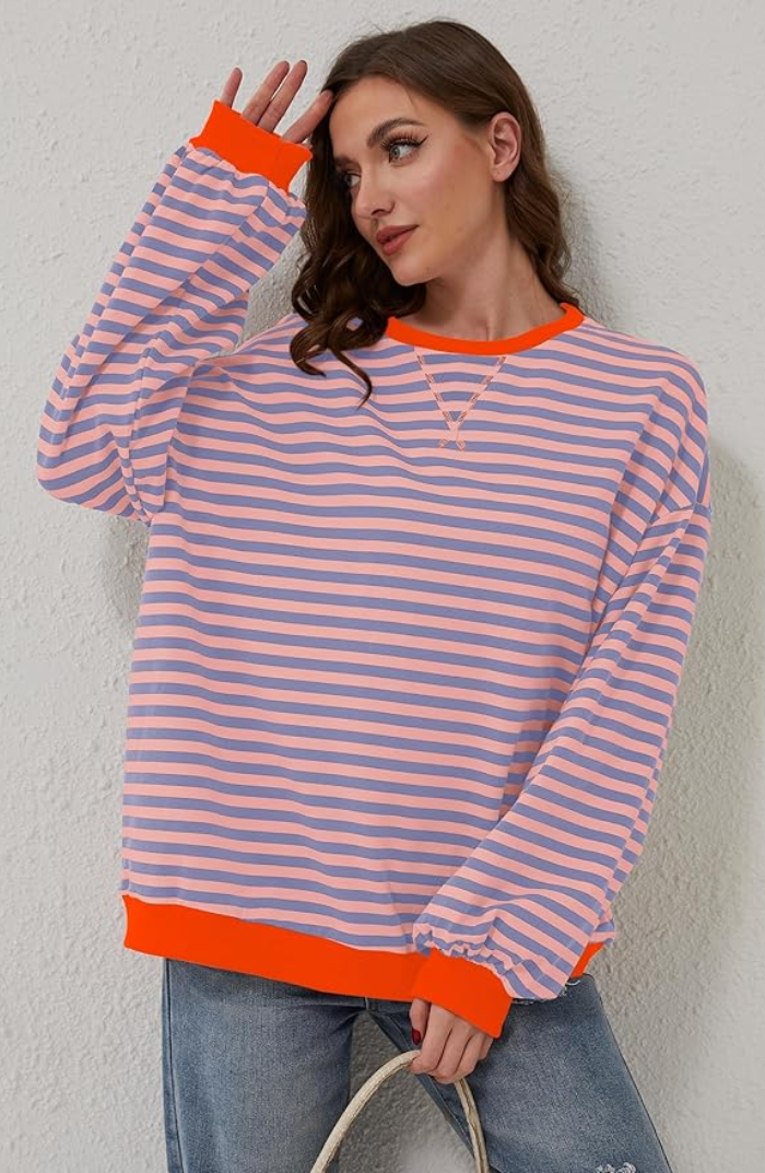 Noa | Casual Striped Oversized Jumper