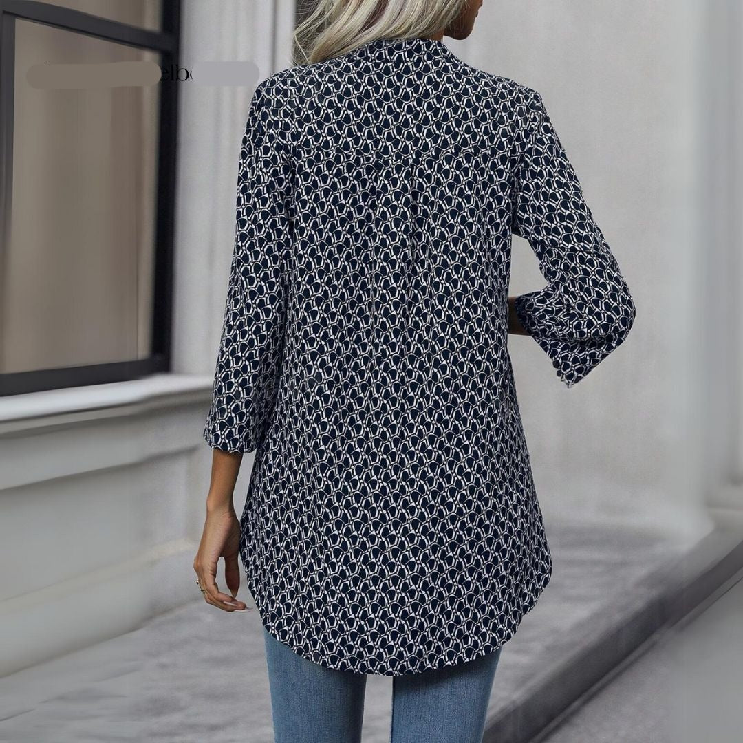 Sarah™ | Sophisticated Print Blouse