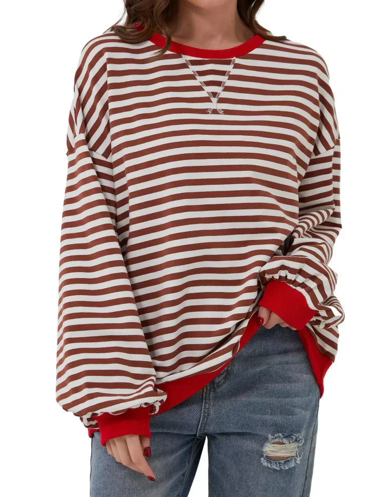 Noa | Casual Striped Oversized Jumper