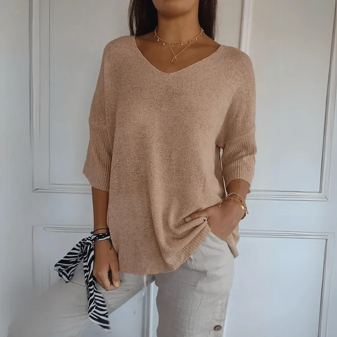 Loraine - Elegant Knitted Shirt