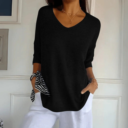 Loraine - Elegant Knitted Shirt