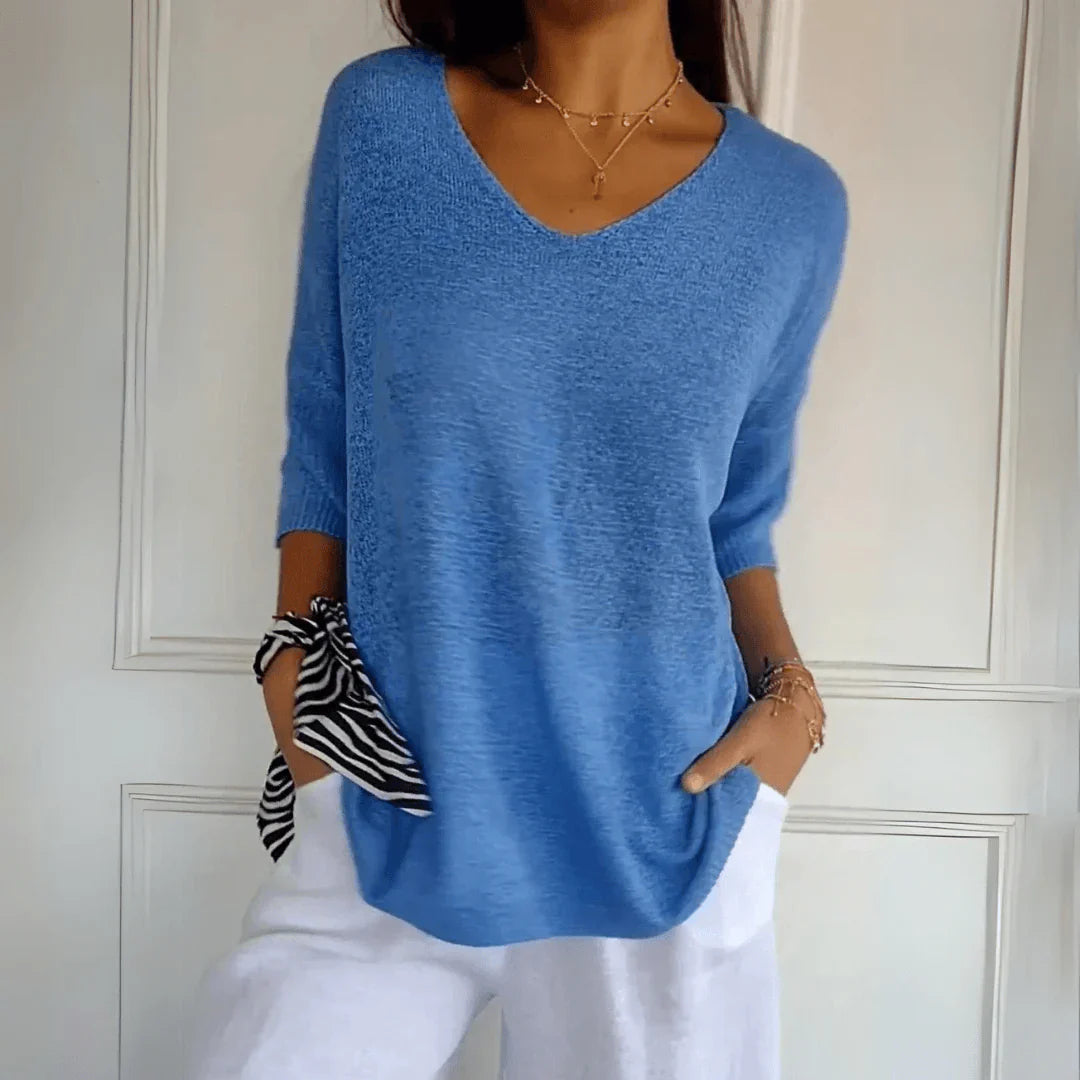 Loraine - Elegant Knitted Shirt