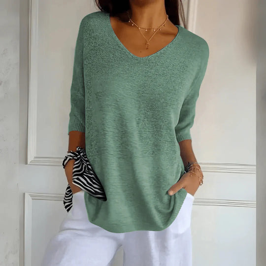 Loraine - Elegant Knitted Shirt